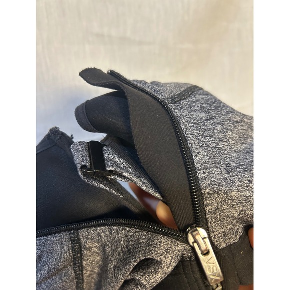 Victoria's Secret VSX Sport Zip Front Sports Bra High Impact Gray 38D - Picture 5 of 7